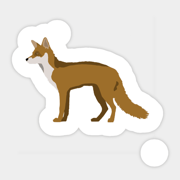 Fox Sticker by MuskegonDesigns